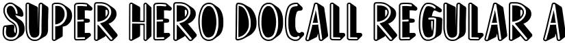 Super Hero Docall Regular font