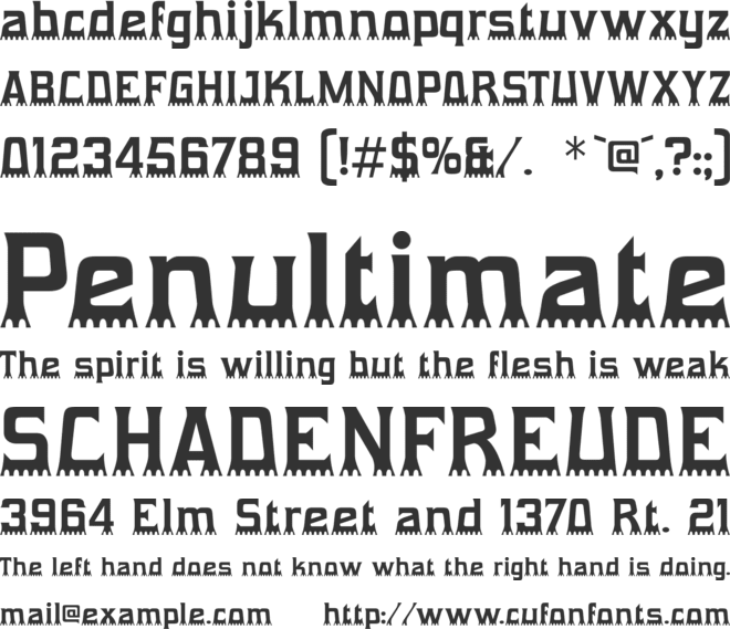 Gumtuckey font preview