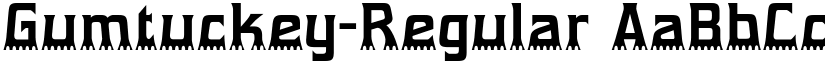 Gumtuckey-Regular font