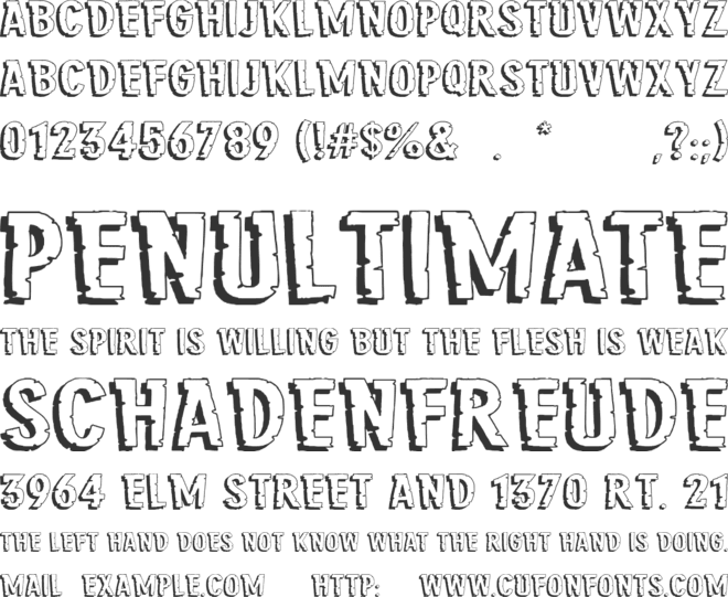 Jungle Roar font preview