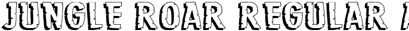Jungle Roar Regular font