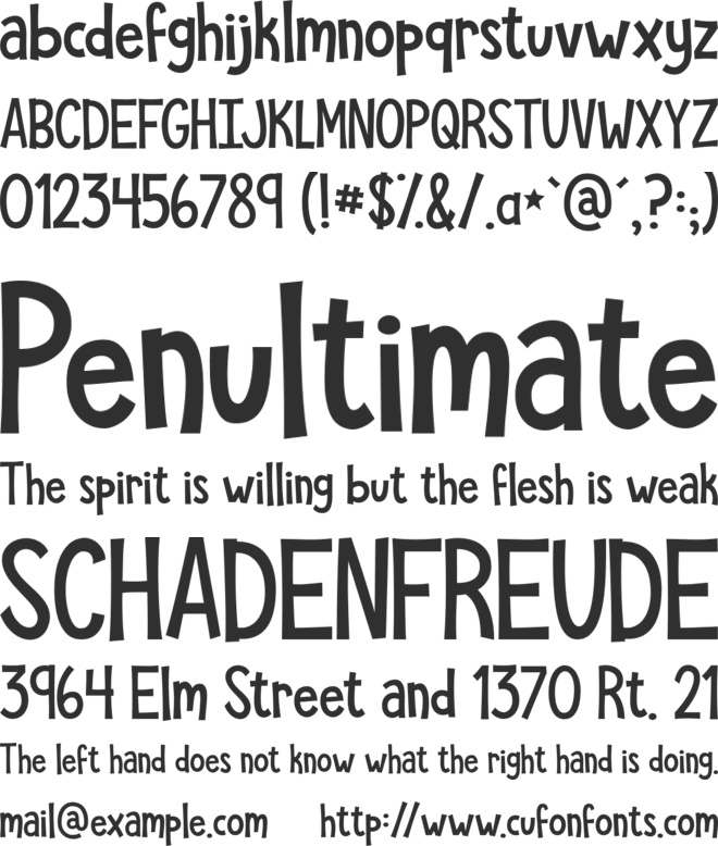 KG She Persisted font preview