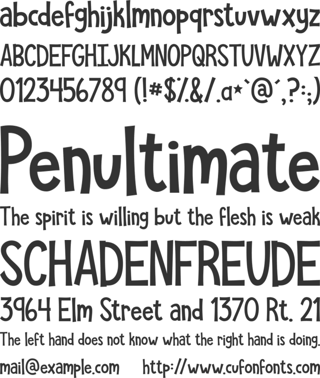 KG She Persisted font preview