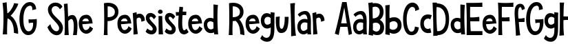 KG She Persisted Regular font