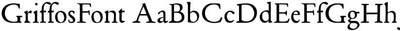 GriffosFont font