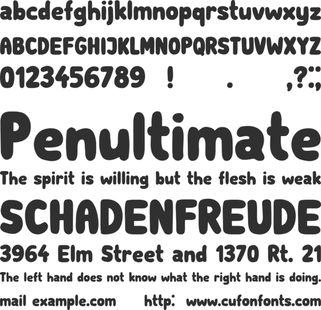 Subscribe font preview