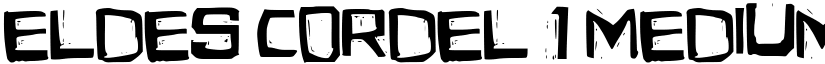 Eldes Cordel 1 Medium font