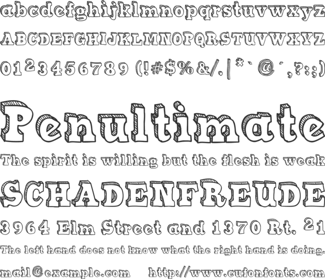 Sketch Match font preview