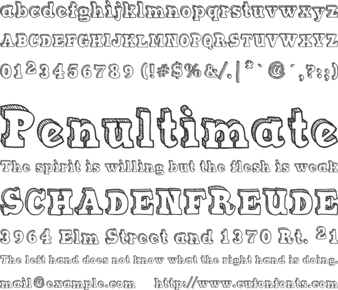 Sketch Match font preview