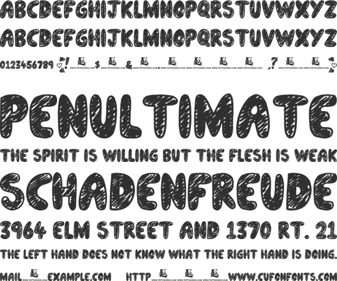 "Call Me", (Maybe)? font preview