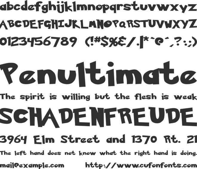 Ketchum font preview