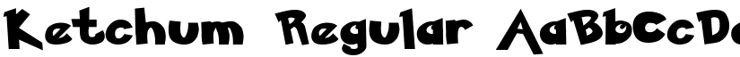 Ketchum Regular font
