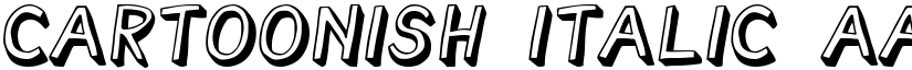 Cartoonish Italic font