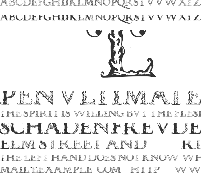 Vespasian Caps font preview