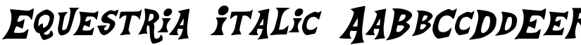 Equestria Italic font