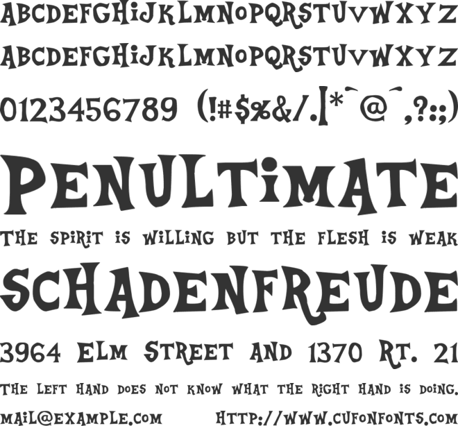 Equestria font preview