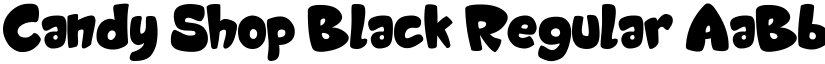 Candy Shop Black Regular font