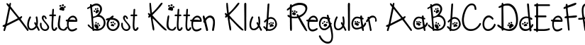 Austie Bost Kitten Klub font download