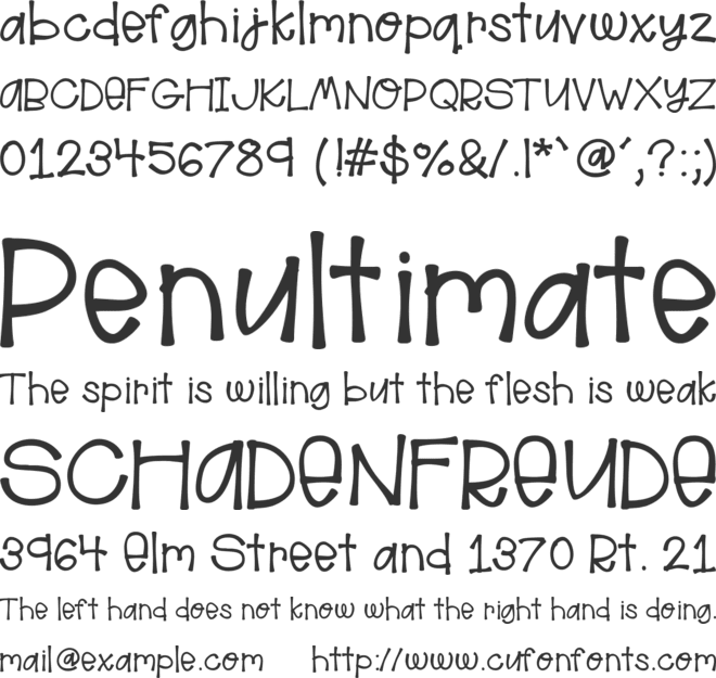 HelloAloha font preview