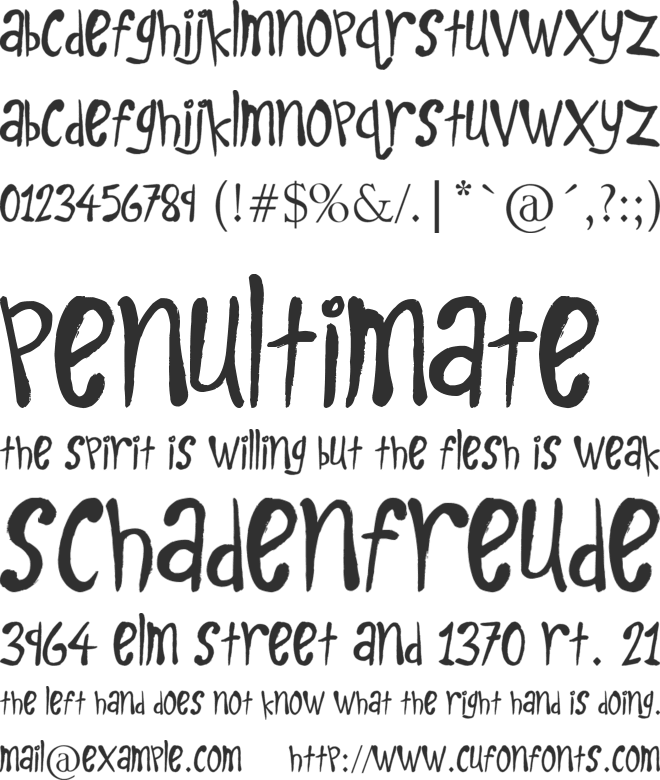 Kids Play font preview