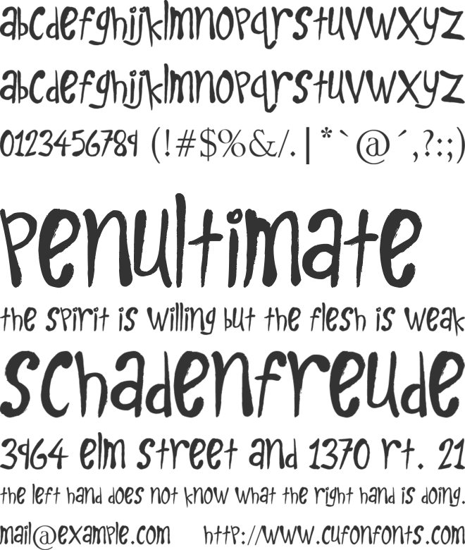 Kids Play font preview