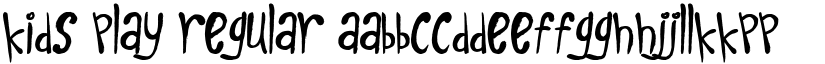 Kids Play Regular font