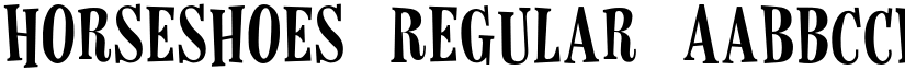 Horseshoes Regular font