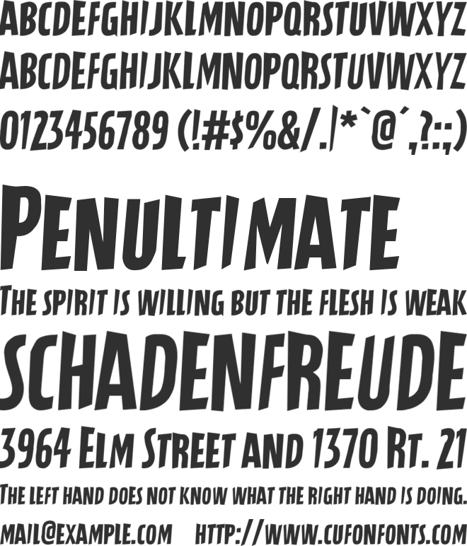 Cracker State font preview
