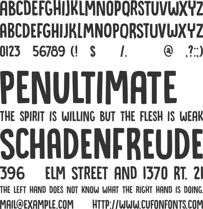 DK Canoodle font preview