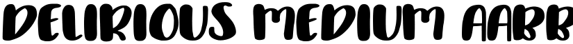 Delirious Medium font