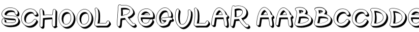 SCHOOL Regular font