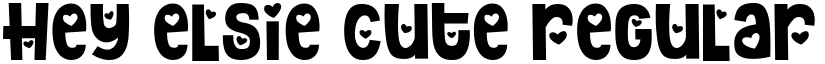 Hey Elsie Cute Regular font