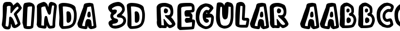 Kinda 3D Regular font