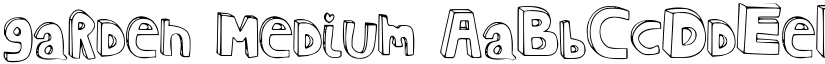 garden Medium font