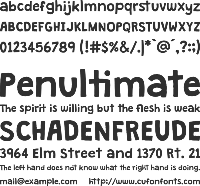 Granstander Clean font preview
