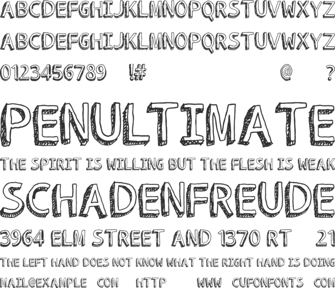 ROCKET TO MARS font preview