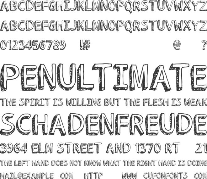 ROCKET TO MARS font preview