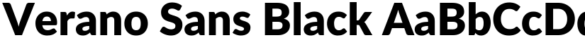 Verano Sans Black font