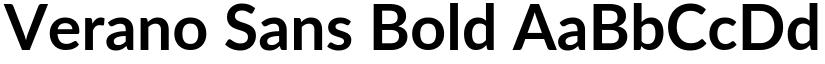 Verano Sans Bold font