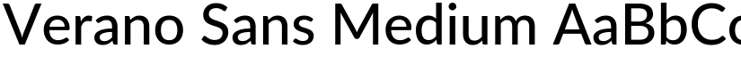 Verano Sans Medium font