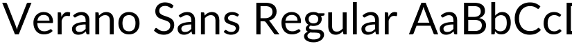 Verano Sans Regular font