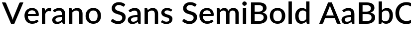 Verano Sans SemiBold font
