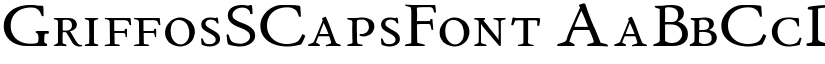 GriffosSCapsFont font