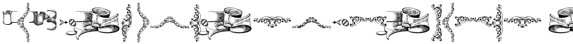 Deborah Extras/Ornaments font