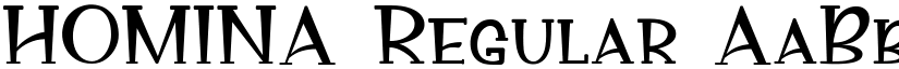 HOMINA Regular font