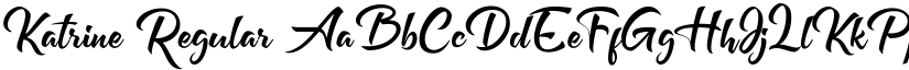 Katrine Regular font