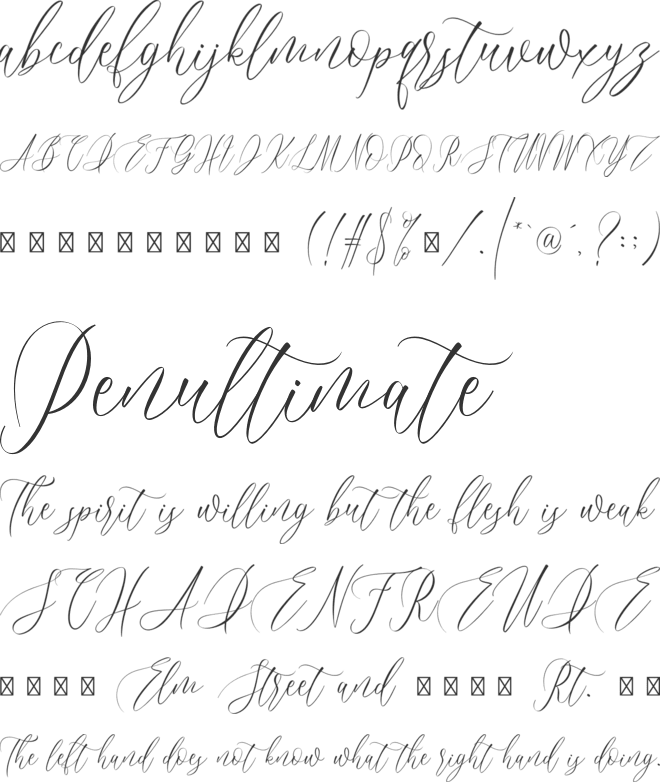 Bridgesty font preview