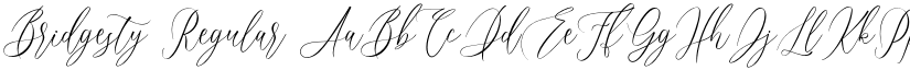 Bridgesty Regular font