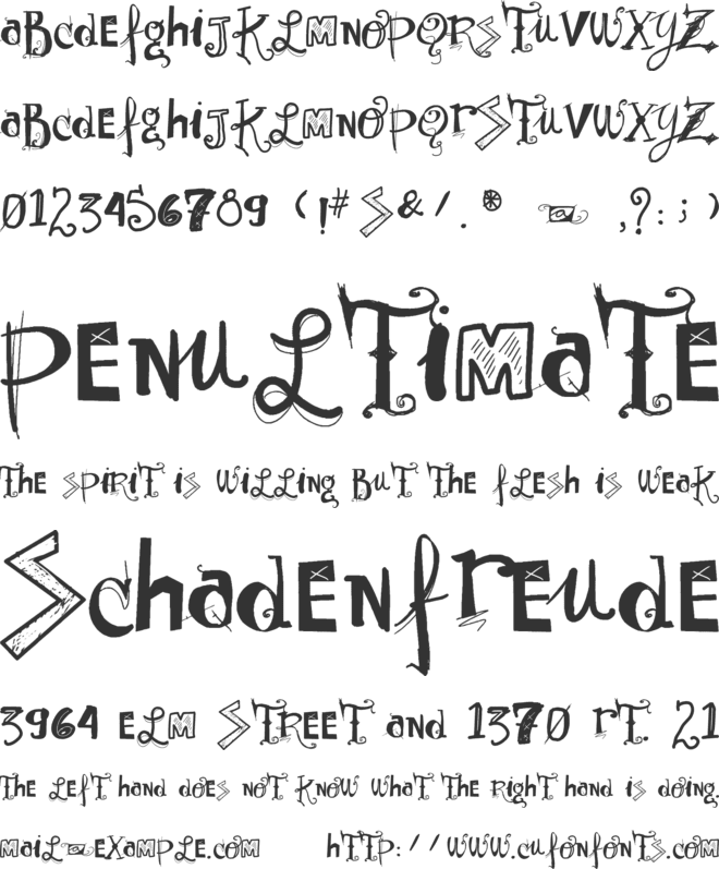 Vtks Sunny Day font preview