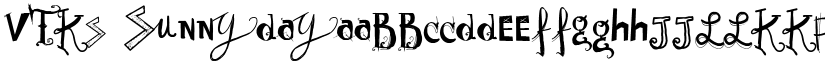 Vtks Sunny Day font